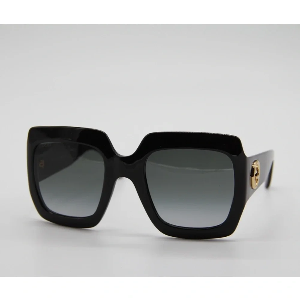 NEW GG0053SN 001 GUCCI WOMEN’S SUNGLASSES GG0053S 001 BLACK SUNGLASSES GG0053S - Picture 5 of 14